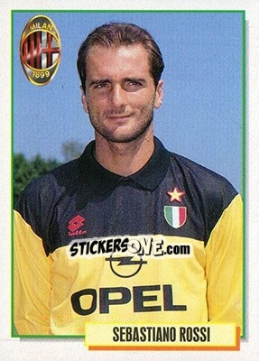 Figurina Sebastiano Rossi - Calcio Cards 1994-1995 - Merlin