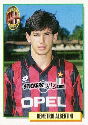 Sticker Demetrio Albertini - Calcio Cards 1994-1995 - Merlin