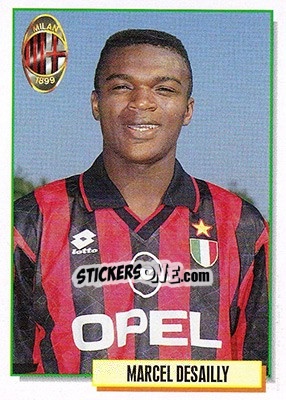 Sticker Marcel Desailly - Calcio Cards 1994-1995 n. 188 - Merlin