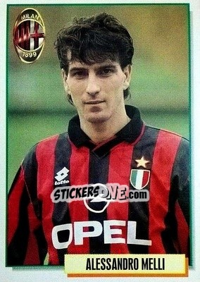Figurina Alessandro Melli - Calcio Cards 1994-1995 - Merlin