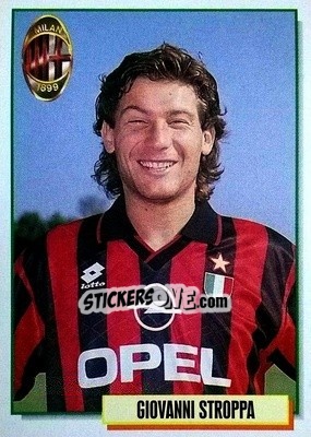 Sticker Giovanni Stroppa - Calcio Cards 1994-1995 n. 197 - Merlin