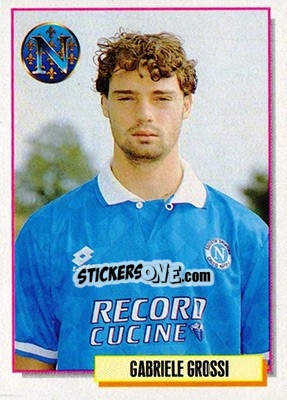 Sticker Gabriele Grossi - Calcio Cards 1994-1995 - Merlin