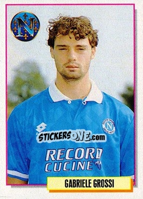 Sticker Gabriele Grossi - Calcio Cards 1994-1995 n. 201 - Merlin