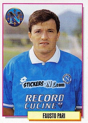Sticker Fausto Pari - Calcio Cards 1994-1995 n. 202 - Merlin