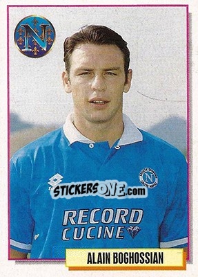 Sticker Alain Boghossian - Calcio Cards 1994-1995 n. 206 - Merlin