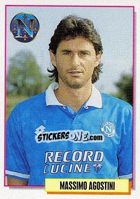 Sticker Massimo Agostini - Calcio Cards 1994-1995 - Merlin