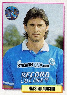 Sticker Massimo Agostini - Calcio Cards 1994-1995 n. 207 - Merlin