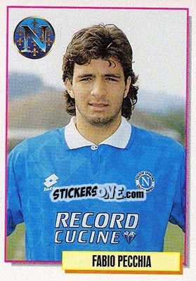 Figurina Fabio Pecchia - Calcio Cards 1994-1995 - Merlin