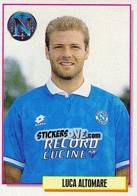 Figurina Luca Altomare - Calcio Cards 1994-1995 - Merlin