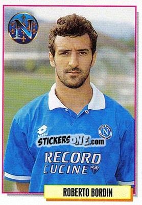 Figurina Roberto Bordin - Calcio Cards 1994-1995 n. 212 - Merlin