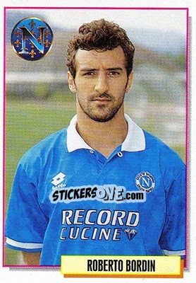 Figurina Roberto Bordin - Calcio Cards 1994-1995 - Merlin