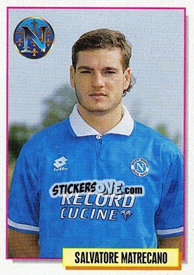 Figurina Salvatore Matrecano - Calcio Cards 1994-1995 - Merlin