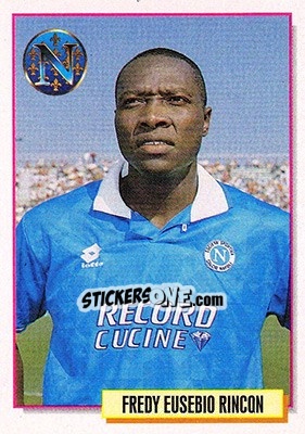 Sticker Fredy Eusebio Rincon - Calcio Cards 1994-1995 n. 215 - Merlin