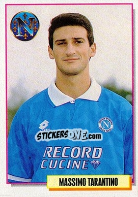 Sticker Massimo Tarantino - Calcio Cards 1994-1995 n. 216 - Merlin