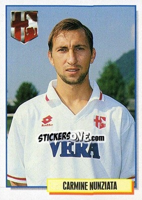 Sticker Carmine Nunziata - Calcio Cards 1994-1995 n. 224 - Merlin