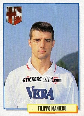 Figurina Filippo Maniero - Calcio Cards 1994-1995 - Merlin