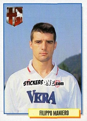 Sticker Filippo Maniero - Calcio Cards 1994-1995 n. 233 - Merlin