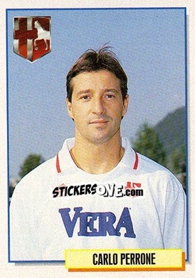 Figurina Carlo Perrone - Calcio Cards 1994-1995 - Merlin