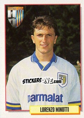 Figurina Lorenzo Minotti - Calcio Cards 1994-1995 - Merlin