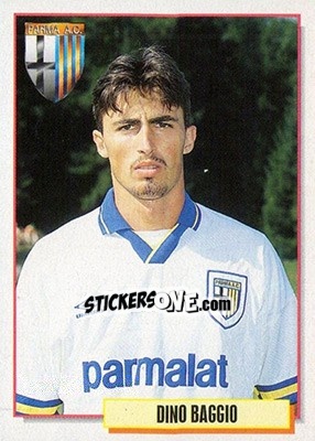 Sticker Dino Baggio - Calcio Cards 1994-1995 n. 242 - Merlin