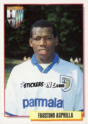 Sticker Faustino Asprilla - Calcio Cards 1994-1995 n. 243 - Merlin