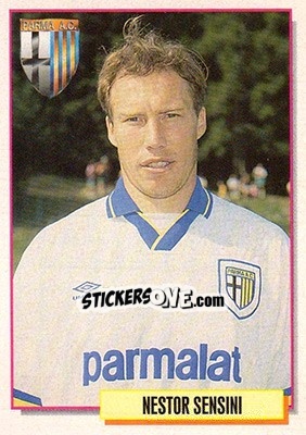 Sticker Nestor Sensini - Calcio Cards 1994-1995 n. 249 - Merlin