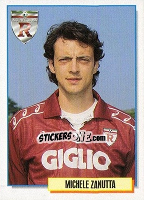 Figurina Michele Zanutta - Calcio Cards 1994-1995 - Merlin
