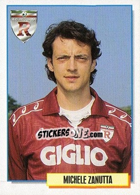 Sticker Michele Zanutta - Calcio Cards 1994-1995 n. 254 - Merlin