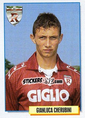 Sticker Gianluca Cherubini - Calcio Cards 1994-1995 n. 255 - Merlin