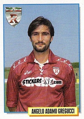 Sticker Angelo Adamo Gregucci - Calcio Cards 1994-1995 n. 257 - Merlin