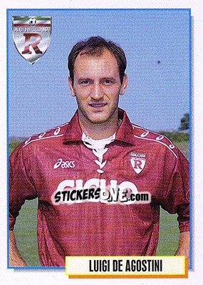 Sticker Luigi De Agostini - Calcio Cards 1994-1995 - Merlin