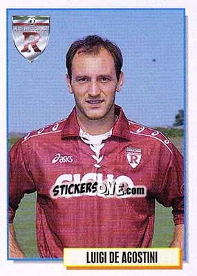 Sticker Luigi De Agostini - Calcio Cards 1994-1995 n. 258 - Merlin