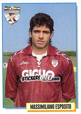 Figurina Massimiliano Esposito - Calcio Cards 1994-1995 - Merlin