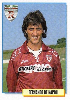 Figurina Fernando De Napoli - Calcio Cards 1994-1995 - Merlin