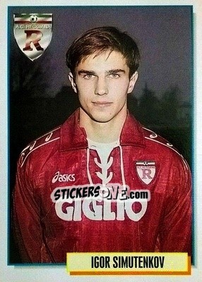 Sticker Igor Simutenkov - Calcio Cards 1994-1995 n. 267 - Merlin
