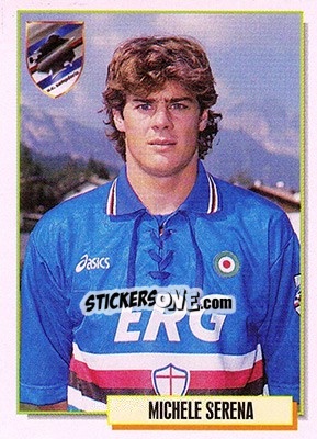 Figurina Michele Serena - Calcio Cards 1994-1995 - Merlin