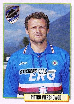 Figurina Pietro Vierchowod - Calcio Cards 1994-1995 - Merlin