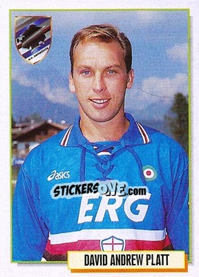Sticker David Platt - Calcio Cards 1994-1995 - Merlin
