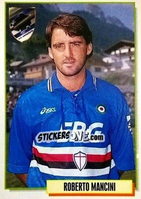 Sticker Roberto Mancini - Calcio Cards 1994-1995 n. 298 - Merlin