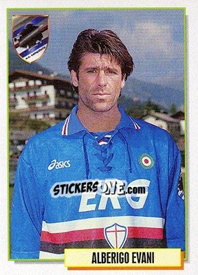 Sticker Alberigo Evani - Calcio Cards 1994-1995 n. 299 - Merlin