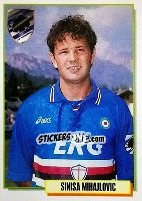 Sticker Sinisa Mihajlovic - Calcio Cards 1994-1995 - Merlin