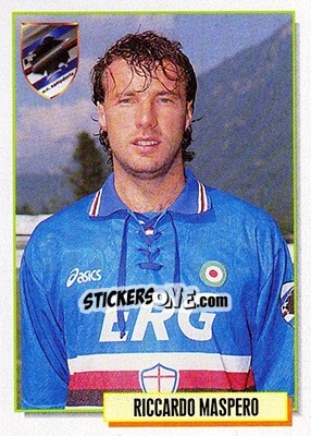 Sticker Riccardo Maspero - Calcio Cards 1994-1995 n. 302 - Merlin