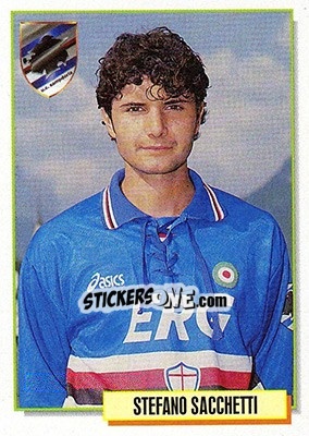 Figurina Stefano Sacchetti - Calcio Cards 1994-1995 - Merlin