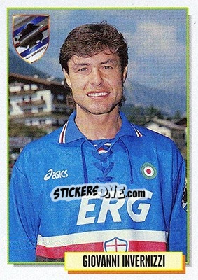 Sticker Giovanni Invernizzi - Calcio Cards 1994-1995 n. 305 - Merlin