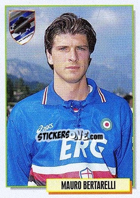 Sticker Mauro Bertarelli - Calcio Cards 1994-1995 n. 306 - Merlin