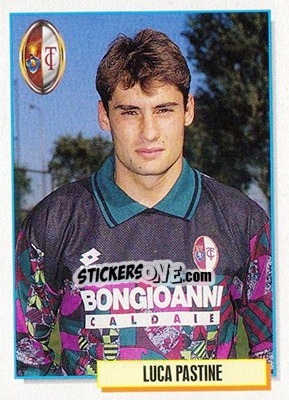 Sticker Luca Pastine - Calcio Cards 1994-1995 n. 307 - Merlin