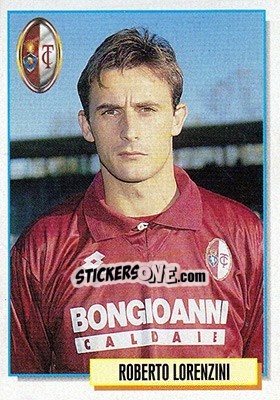 Sticker Roberto Lorenzini - Calcio Cards 1994-1995 n. 308 - Merlin