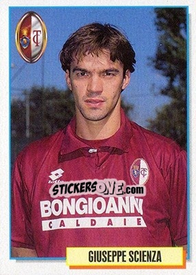 Sticker Giuseppe Scienza - Calcio Cards 1994-1995 n. 310 - Merlin