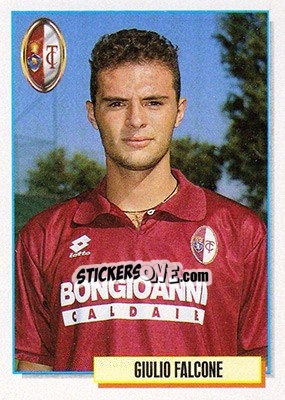 Figurina Giulio Falcone - Calcio Cards 1994-1995 - Merlin