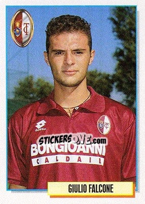 Sticker Giulio Falcone - Calcio Cards 1994-1995 n. 323 - Merlin